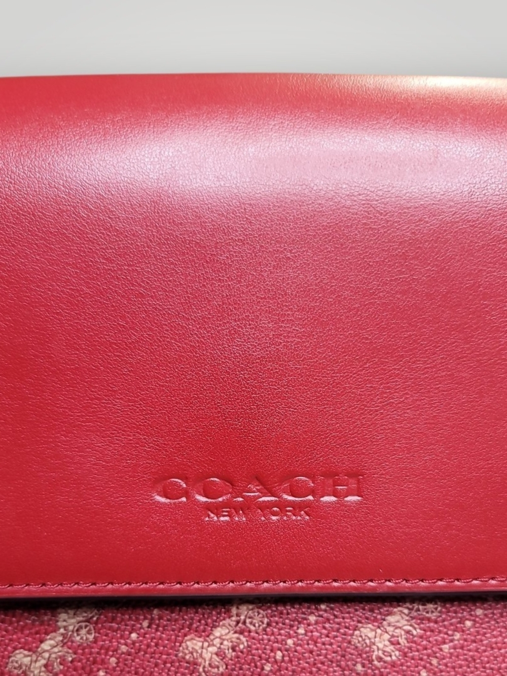 COACH Turner Flap Crossbody Red Calf Leather Bag Excellent Condition - Picture 3 of 16